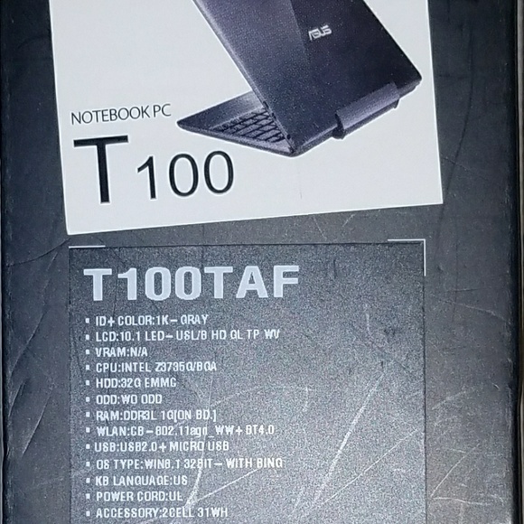 Asus T100 Touchscreen Laptop - Picture 3 of 4